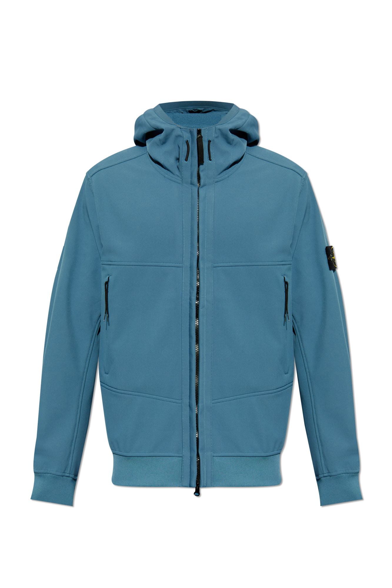 Blue stone island soft shell jacket hotsell